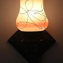 SOMIL Orange Glass Cylinder Printed Wall Lamps-picture-8