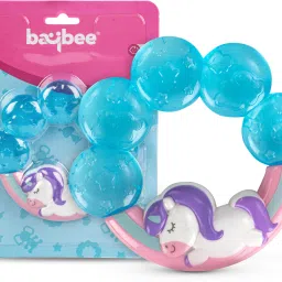 Unicorn Natural Water Filled Silicone Teether for Babies to Soothe Their Gums Teether-image-6