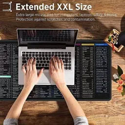 WEMOL Portable Desk Mat for Shortcut Key Laptop Large Extended Mouse Pad for Office Mousepad image 2