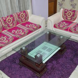 Polycotton Floral 3+2 Seater Sofa Cover-image-77