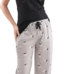 dzzo Women Top & Pyjama Set Multicolor Printed-picture-16