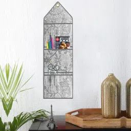 Rexin Wall Hanging Storage Organizer/Magazine Letter Holder (Printed Brown) Regular Organizer-image-82