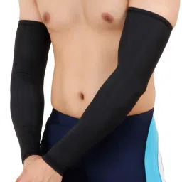 Nylon Arm Sleeve For Men & Women Cycling Gloves-image-5