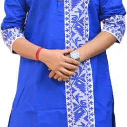 Men Self Design Pure Cotton Straight Kurta-image-90