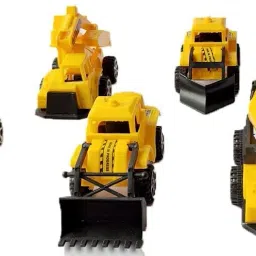 Toys Construction Trucks Vehicle Engineering Toy (Yellow, Pack of 6)-10