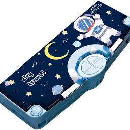 Space Pencil Box, Kids Pencil Box for Boys & Girls Art Plastic Pencil Box Geometry Box-16