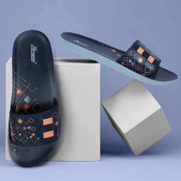 PUK2218G Men's Watreproof Blue Sliders with Comfortable Anti-Skid Sole Men Slides-13