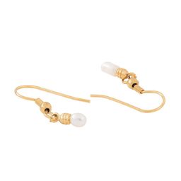 Estele Gold-Plated Teardrop Shaped Drop Earrings image 3