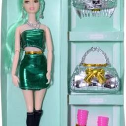 Doll with Foldable Hand and Leg (Green) (Green)-17