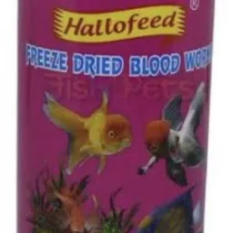 Hello Feed Freeze Dried Blood Worms Fish 0.01 kg Dry Adult Fish Food-image-72