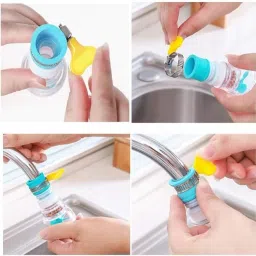 amamuenterprise 360° Rotating Splash-Proof Faucet Head with Filter & Key – 2PCS Set Faucet Nozzle image 4