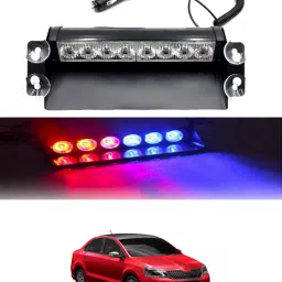 12V/8Led Red & Blue Dash Police Strobe Flash Warning Light For Car/SUV/Jeep-215 Car Fancy Lights-image-72
