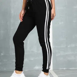 m7 by metronaut Women Solid Black Track Pants-picture-49