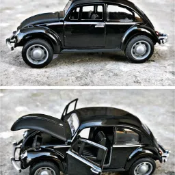 Metal Ambassador Taxi Car Openable 2 Doors Pull Back with Light and Sound-17