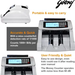 Godrej COUNT METIC FND Note Counting Machine image 3