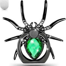 befunky Spider Mobile Phone Ring Holder Stand Animal Grip Rhinestone (Green) Mobile Holder-16