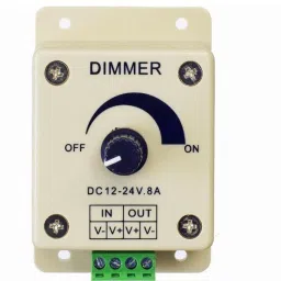 DC 12V 24V 8A Adjustable Dimmer Switch Control LED Driver Power Supply PWM Dimming Controller 8 A Rotary Dimmer-1