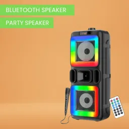 GUGGU Pushpa(PORTABLE BLUETOOTH PARTY SPEAKER) 3D Sound With Karaoke Mic/RGB LightG206 40 W Bluetooth Party Speaker-image-75