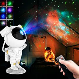 prime assure Astronaut Galaxy Projector – 360° Starry Nebula Light with Remote & Timer Night Lamp image 5
