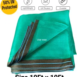 Shade Net (10ft x 10ft)-50% Block multipurpose For Garden/Balcony Portable Green House-image-5