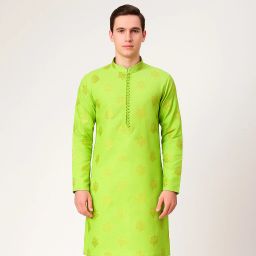 Men Printed Cotton Blend Straight Kurta-image-92