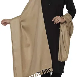 PASHTUSHS Wool Self Design Women, Men Shawl-image-39