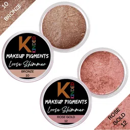 KINDED Set of 2 Makeup Pigments Loose Shimmer Powder Eyeshadow 3 g Each - 10 & 12-52