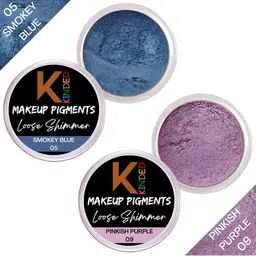 KINDED Set of 2 Makeup Pigments Loose Shimmer Powder Eyeshadow 3 g Each - 05 & 09-18