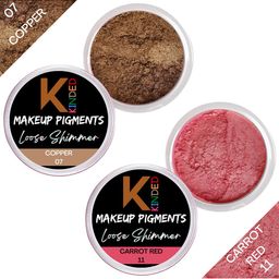 KINDED Set of 2 Makeup Pigments Loose Shimmer Powder Eyeshadow 3 g Each - 07 & 11-19