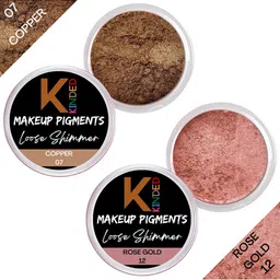 KINDED Set of 2 Makeup Pigments Loose Shimmer Powder Eyeshadow 3 g Each - 07 & 12-45