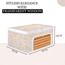 Kuber Industries Beige & White Printed Drawer Organiser image 3