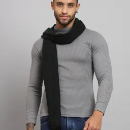 Ravaiyaa - Attitude Is Everything Self Design Men Muffler-image-76