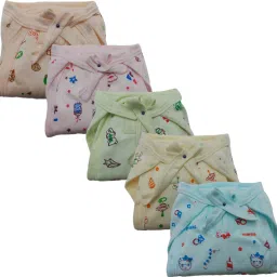 NewBorn Baby Cloth Diaper/Nappy Set of 5 For (0 - 6 Months)-image-1