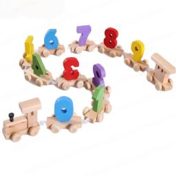 Wooden Numbers Colorful Train, Vehicle Pattern 0 to 9 Number For kids-30