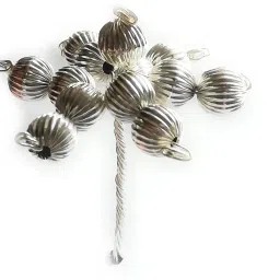 Silver Amla Tree for Amla Navmi Pooja Invoke Abundance and Divine Blessings Decorative Showpiece-10 cm-image-11