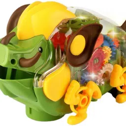 Mechanical Gear Pig Car Toy with Light, Music and 360° Rotation for Kids-20