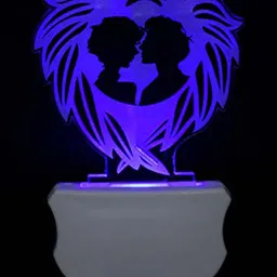 NMII Transparent & White Abstract Shaped Table Lamps image 2