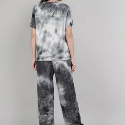 Lugo Printed Top With Trouser Co-Ords Set image 3
