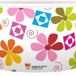 Pack of 100 Paper Container 100ml Design -3 (Pack of 100 Cups)-image-4