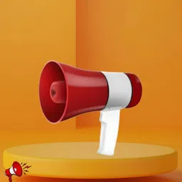 guggu Handheld Megaphone with Siren, Microphone & Rechargeable for Outdoor EventsB14 Megaphone Portable Megaphone Siren Loudspeaker Function &Long Battery BackupS14 Outdoor PA System-picture-12