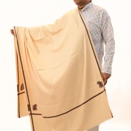 KAVIM Wool Self Design Men Shawl-image-50