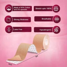 Women's Cotton Spandex Multipurpose Breast Lift Tape. Nursing Breast DN08 Nursing Breast Pad-image-27