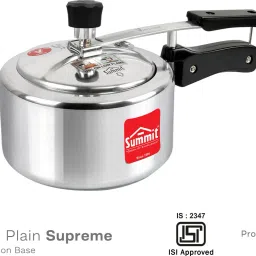 Supreme Plain Non Induction Bottom 1 L Pressure Cooker-image-11