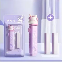 Unicorn Cutter Shaped Eraser Set for Kids, Stationary Set, Rubber Non-Toxic Eraser-image-51