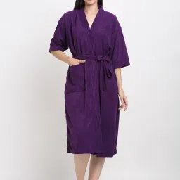 Indigo Free Size Bath Robe-image-75