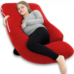Microfibre Solid Pregnancy Pillow Pack of 1-image-17