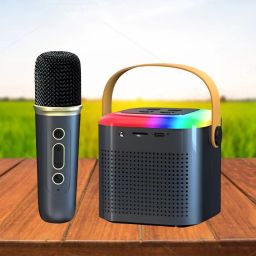 SACRO Bluetooth Speaker Support FM/AUX/USB With Karaoke Mic and High Quality SoundV154 10 W Bluetooth Laptop/Desktop Speaker-image-103