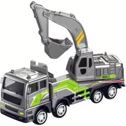 Friction Power Excavator Truck for Kids Die Cast Engineering Construction Toys-image-96