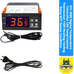 TechSupreme STC-1000 Temperature Controller 110V Heating Cooling Relay NTC Sensor With Cable Multipurpose Controller-30