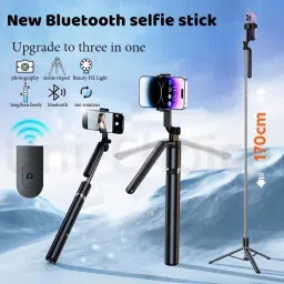 Sancy Extra-Long Selfie Stick Tripod, 67-Inch Extendable Phone Tripod Stand with Bluetooth Remote Bluetooth Selfie Stick image 4